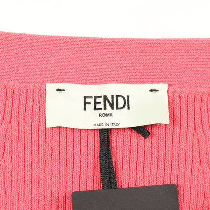 FFロゴ スカート ジップアップ コットン ピンク フェンディ ボトムス FENDI