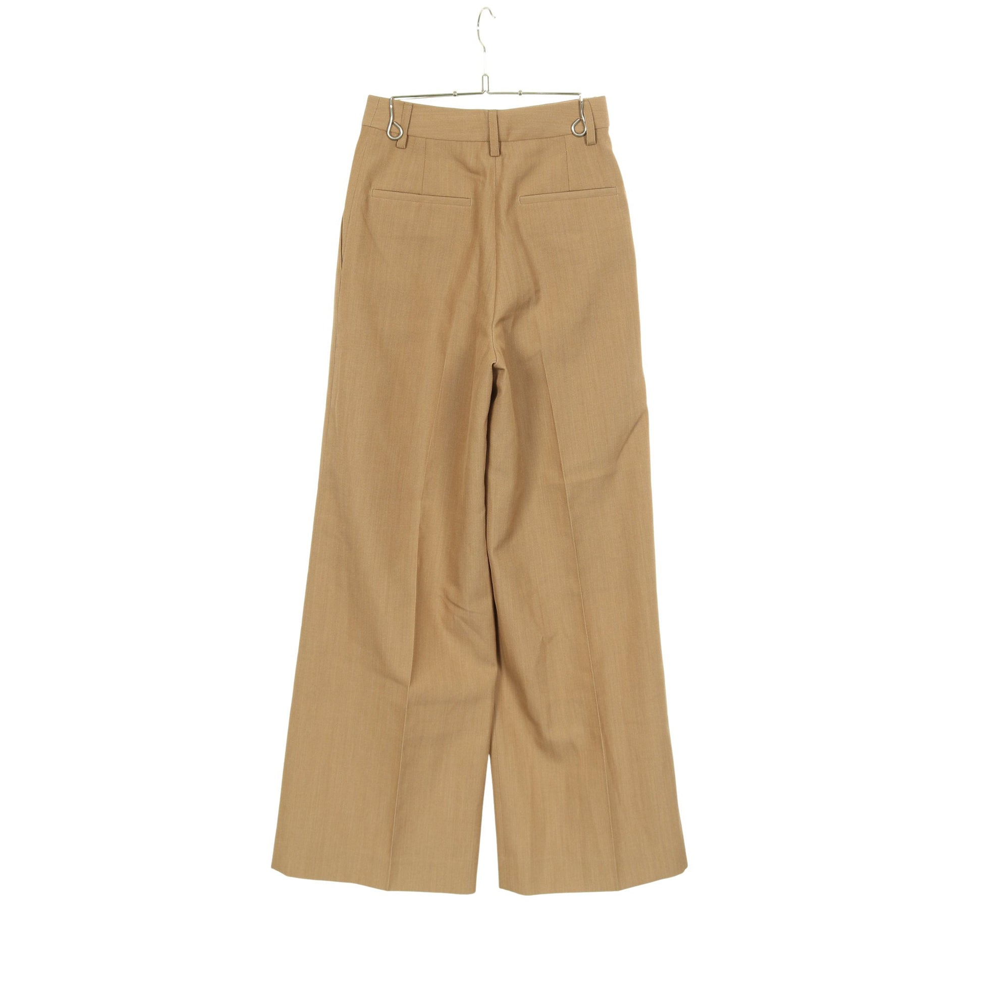 ワイドパンツ ウール ベージュ バーバリー ボトムス BURBERRY