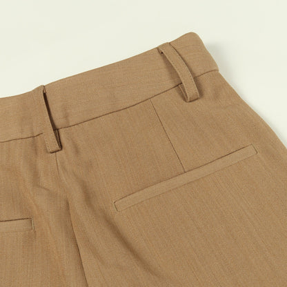 ワイドパンツ ウール ベージュ バーバリー ボトムス BURBERRY