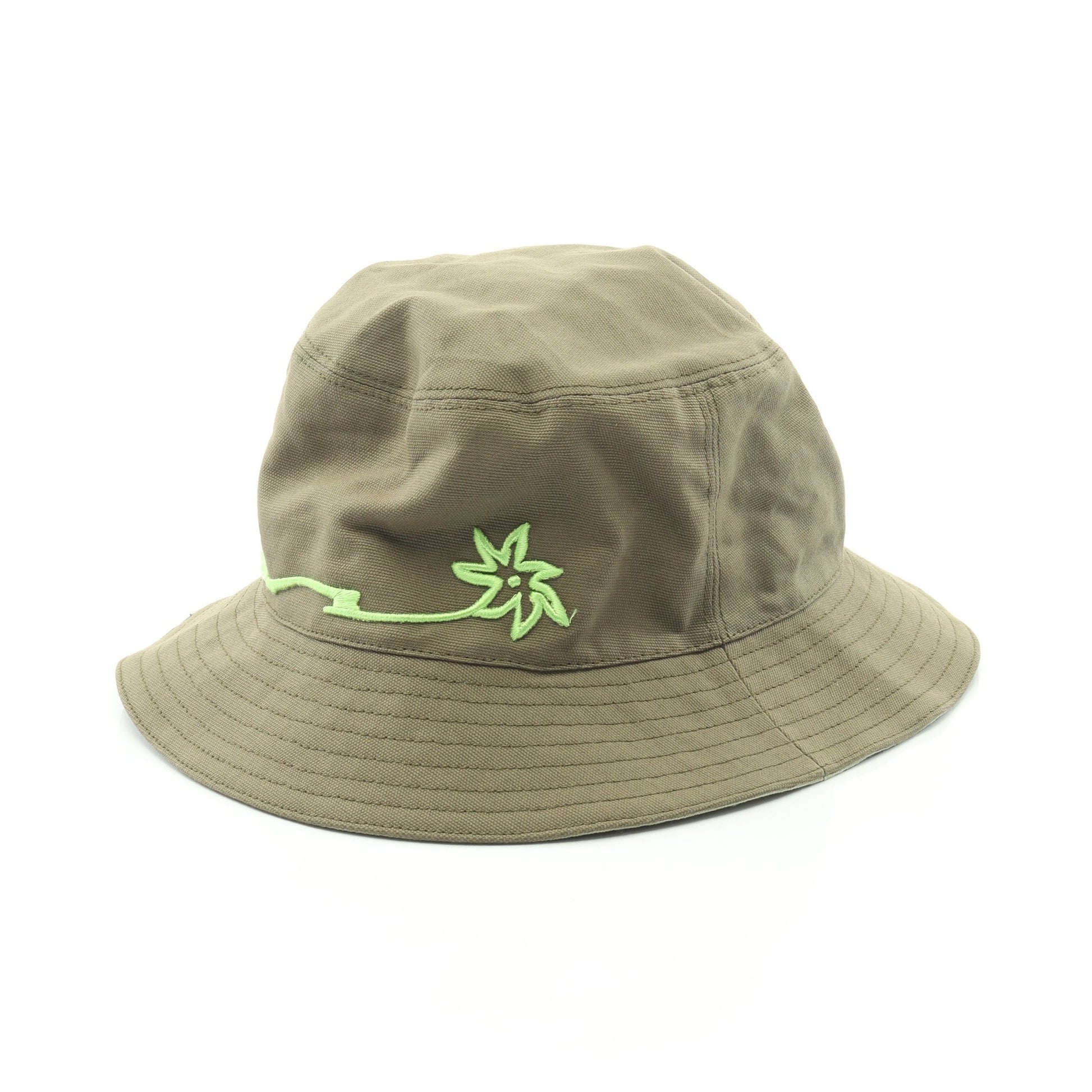 DIOR × TRAVIS SCOTT CACTUS JACK バケット ハット コットン カーキグリーン イエローグリーン ディオール 財布・小物 DIOR