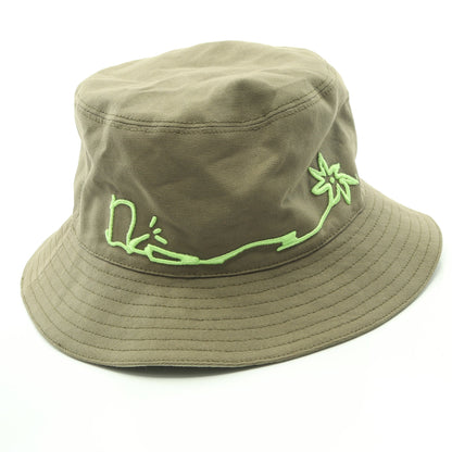 DIOR × TRAVIS SCOTT CACTUS JACK バケット ハット コットン カーキグリーン イエローグリーン ディオール 財布・小物 DIOR