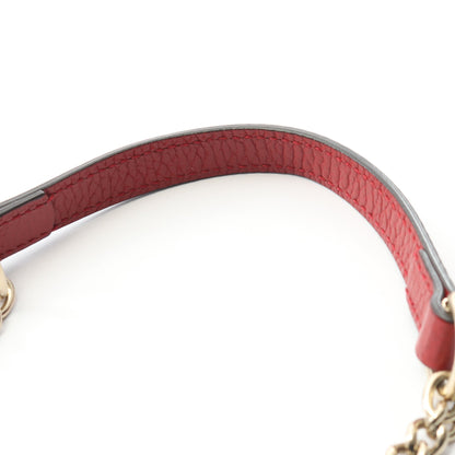 インターロッキングG チェーンショルダーバッグ レザー レッド グッチ バッグ GUCCI