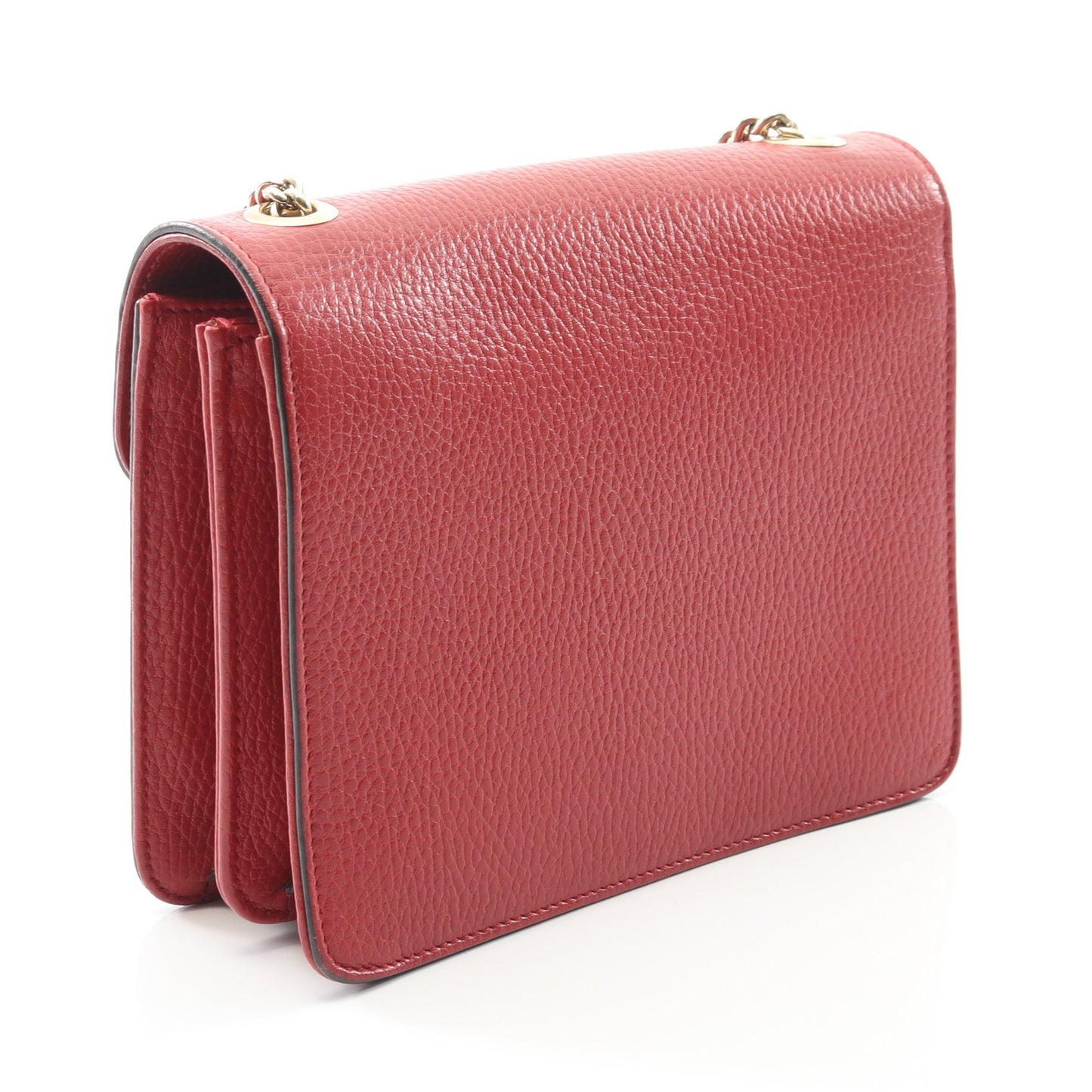 インターロッキングG チェーンショルダーバッグ レザー レッド グッチ バッグ GUCCI