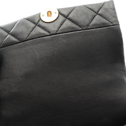 ミニマトラッセ チェーンショルダーバッグ レザー ブラック ゴールド金具 シャネル バッグ CHANEL