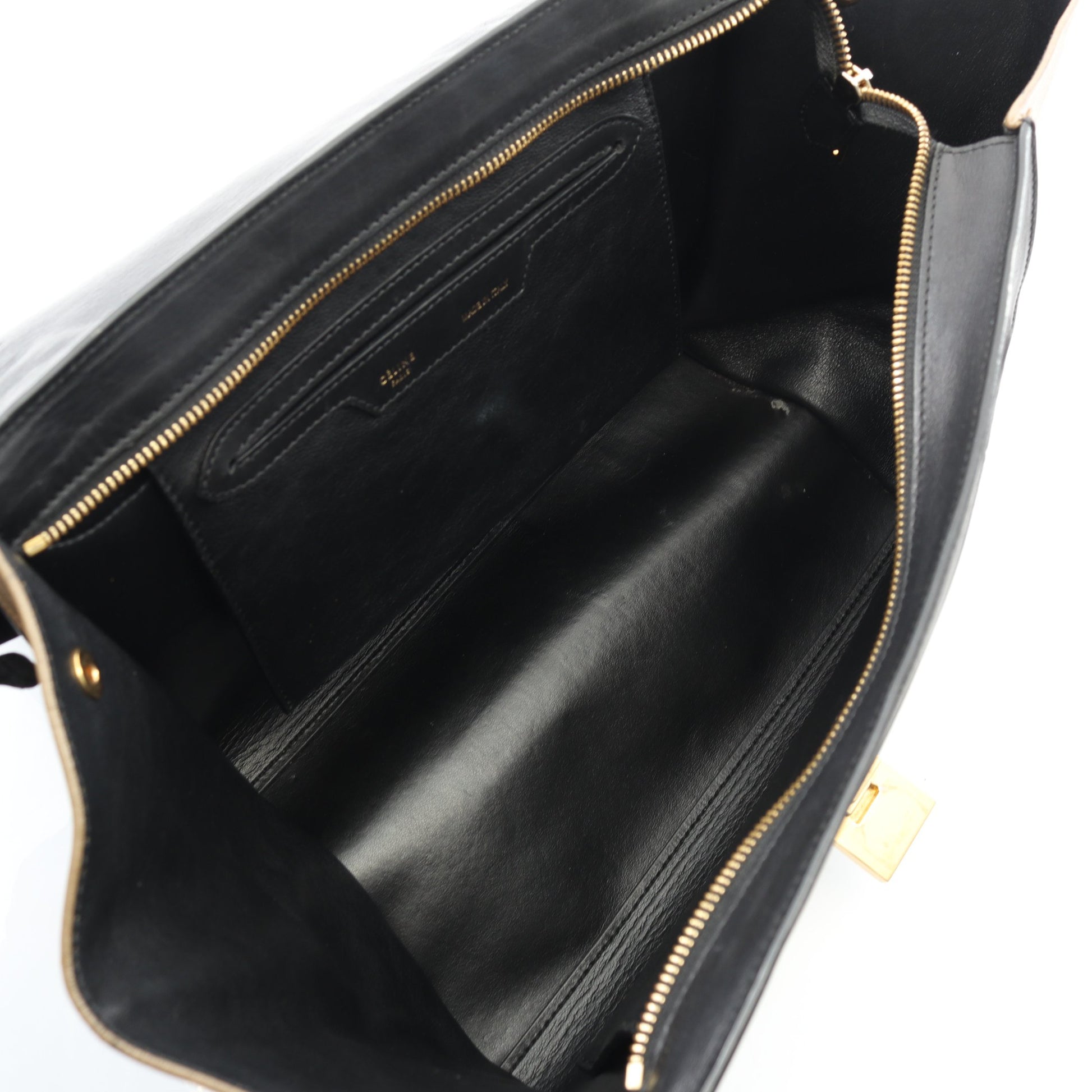 トラペーズ ミディアム ハンドバッグ レザー スエード ブラック ブルー ベージュ 2WAY セリーヌ バッグ CELINE