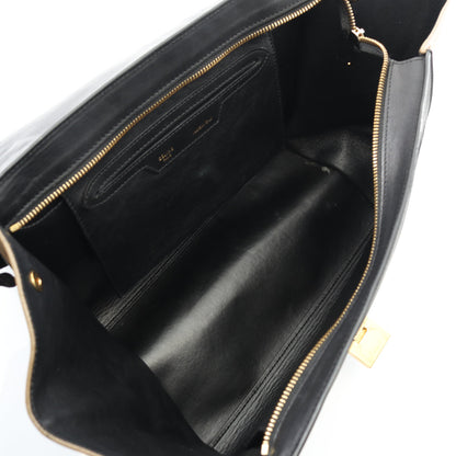 トラペーズ ミディアム ハンドバッグ レザー スエード ブラック ブルー ベージュ 2WAY セリーヌ バッグ CELINE
