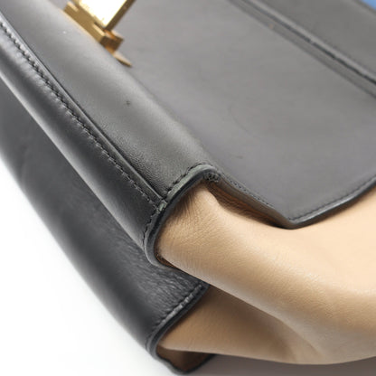 トラペーズ ミディアム ハンドバッグ レザー スエード ブラック ブルー ベージュ 2WAY セリーヌ バッグ CELINE
