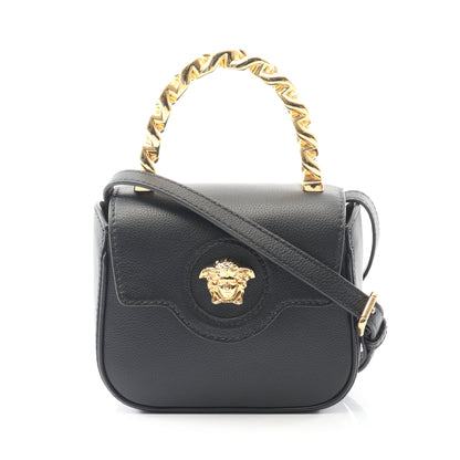 ラ メデューサ ハンドバッグ レザー ブラック 2WAY ヴェルサーチ バッグ Versace