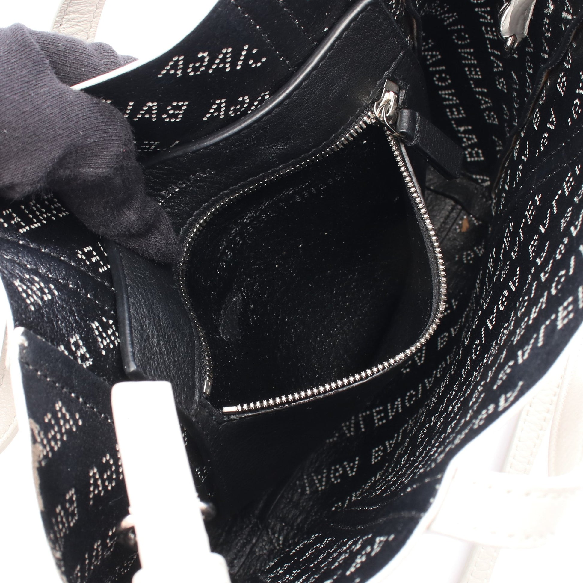 EVERYDAY XXS エブリデイ ハンドバッグ トートバッグ レザー オフホワイト 2WAY バレンシアガ バッグ BALENCIAGA