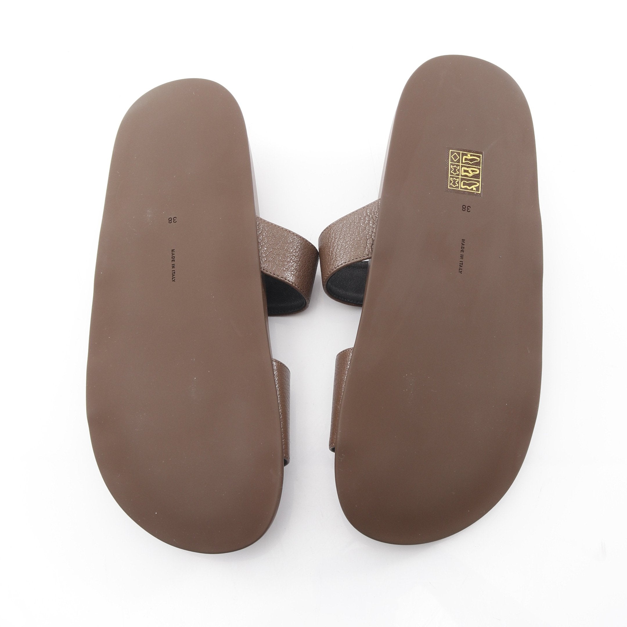 HUGH トングサンダル レザー グレーブラウン ザロウ – RECLO