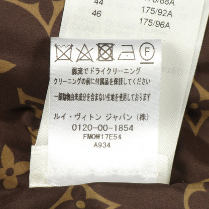 モノグラムアクセント ピロー パッファージャケット ダウンジャケット ナイロン ホワイト ブラウン ルイヴィトン アウター LOUIS VUITTON