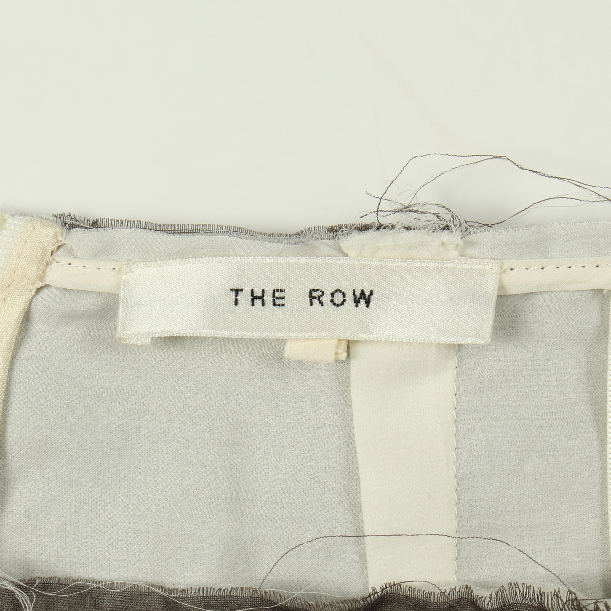 スカート コットン グレーブラウン アイボリー ザロウ ボトムス THE ROW