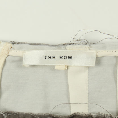 スカート コットン グレーブラウン アイボリー ザロウ ボトムス THE ROW