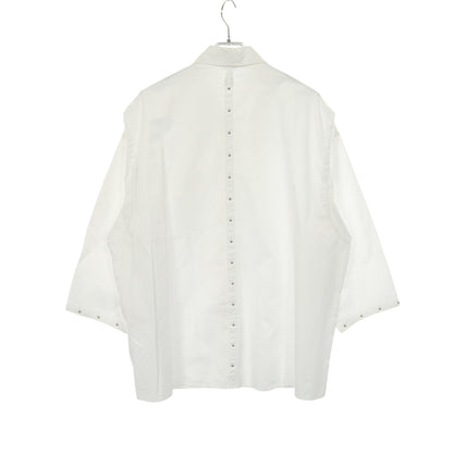 シャツ コットン ホワイト スタッズ エルメス トップス HERMES