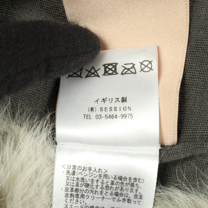 ファー ベスト ムートン カーキベージュ カールドノヒュー アウター KARL DONOGHUE