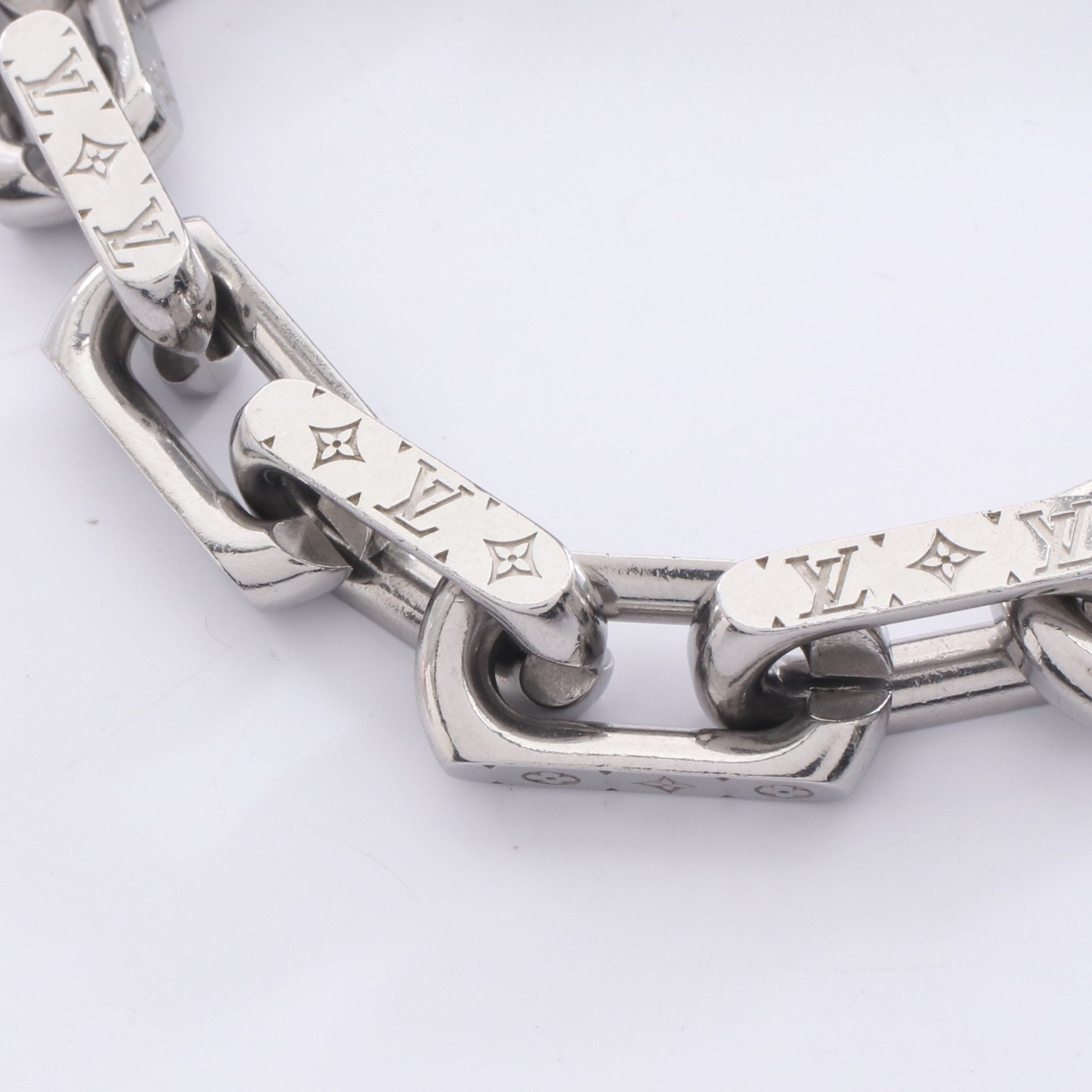 ブレスレット モノグラム チェーン ブレスレット シルバー ルイ