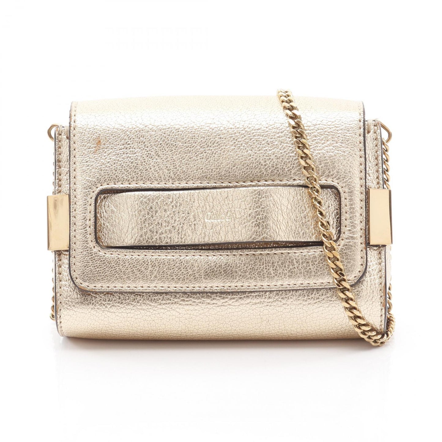ELLE エル チェーンショルダーバッグ レザー ゴールド クロエ バッグ Chloe