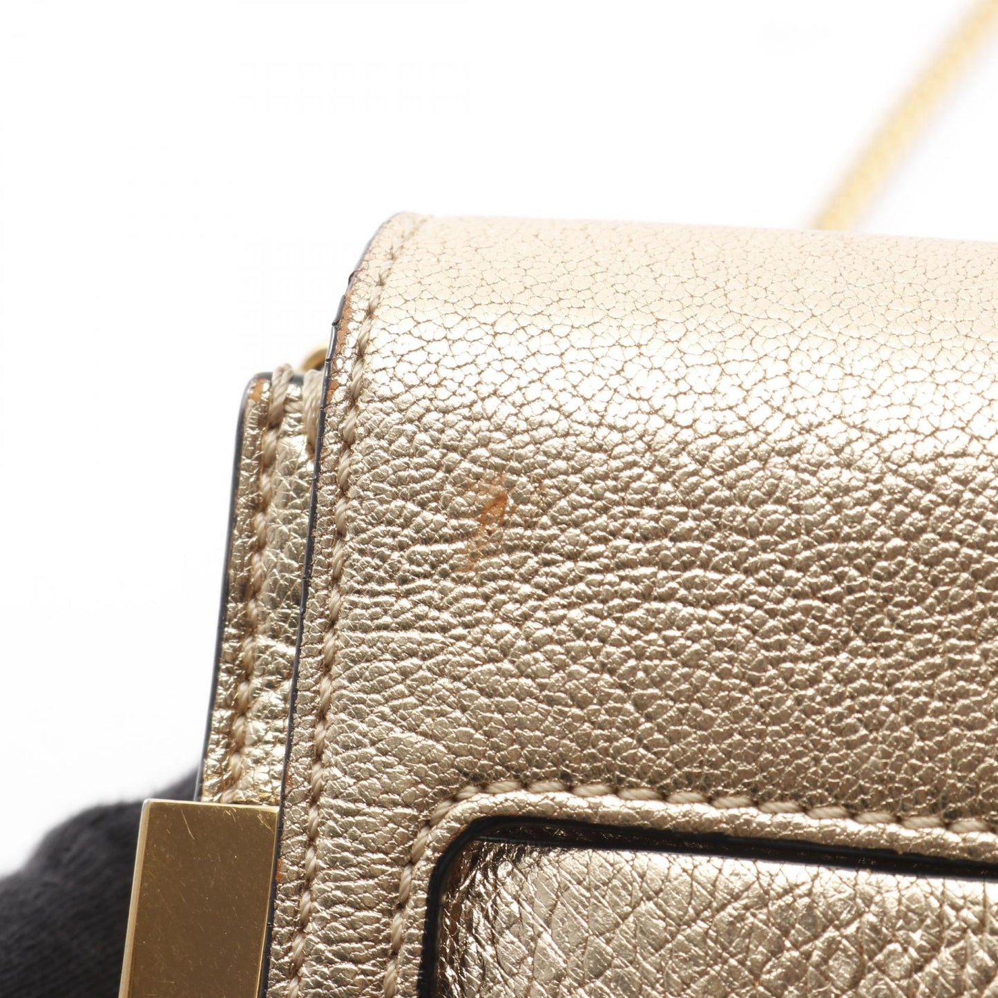 ELLE エル チェーンショルダーバッグ レザー ゴールド クロエ バッグ Chloe