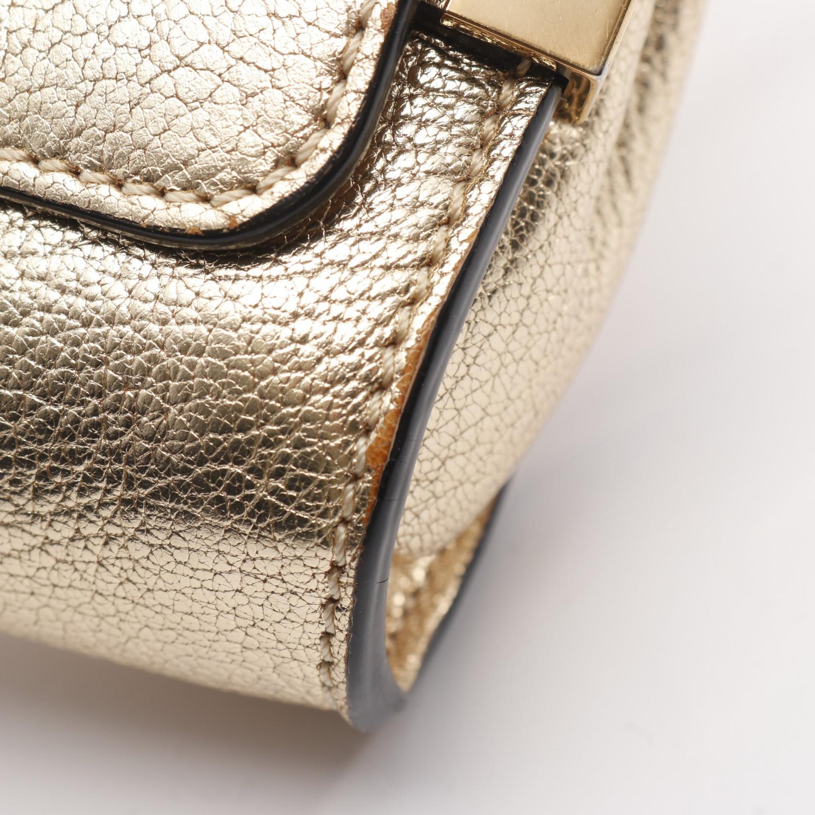 ELLE エル チェーンショルダーバッグ レザー ゴールド クロエ – RECLO