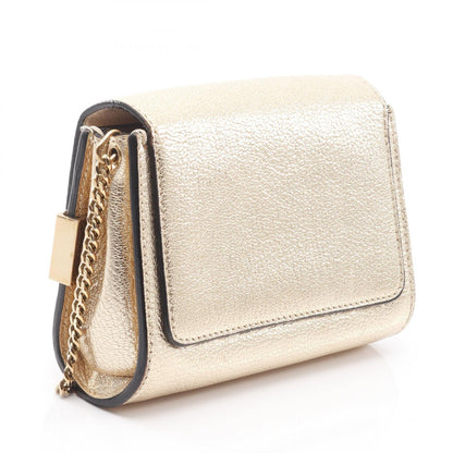 ELLE エル チェーンショルダーバッグ レザー ゴールド クロエ バッグ Chloe