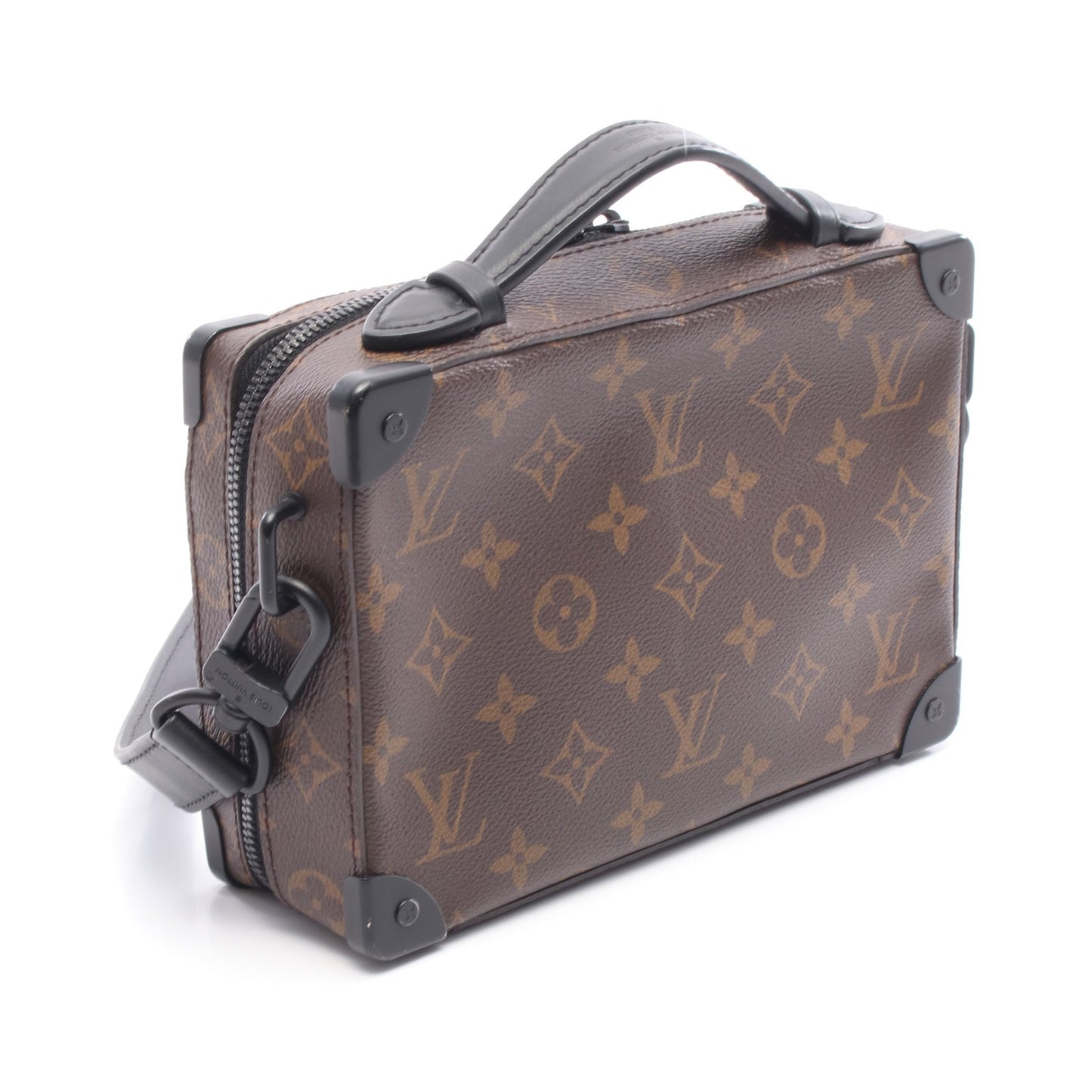 ハンドル ソフトトランク モノグラムマカサー ハンドバッグ PVC レザー ブラウン ブラック 2WAY ルイヴィトン バッグ LOUIS VUITTON