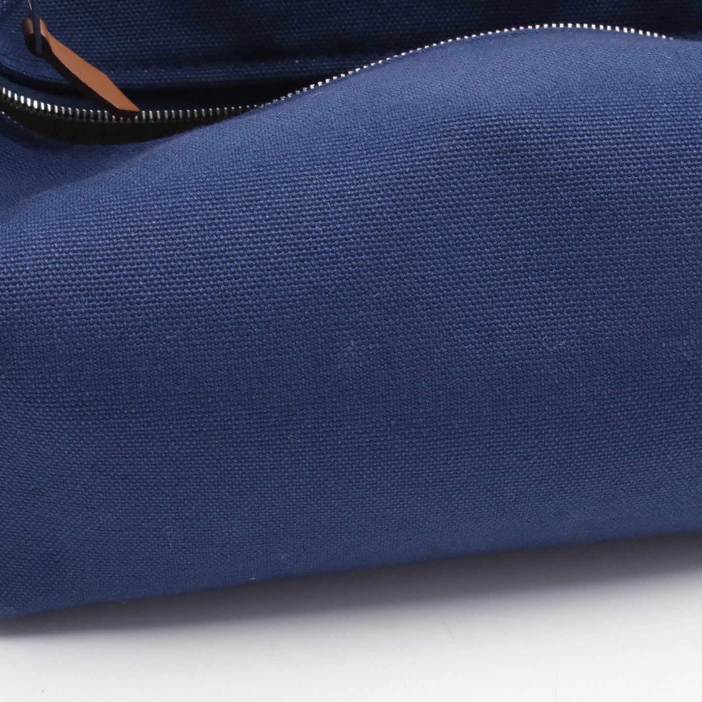 ブリッドアブラックPM ハンドバッグ キャンバス ブルー グリーン シルバー金具 エルメス バッグ HERMES