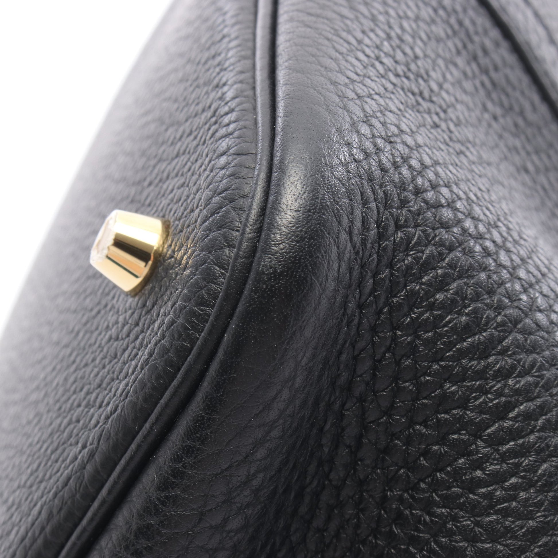 ピコタンロックMM ハンドバッグ トリヨンクレマンス ブラック ゴールド金具 Y刻印 エルメス バッグ HERMES