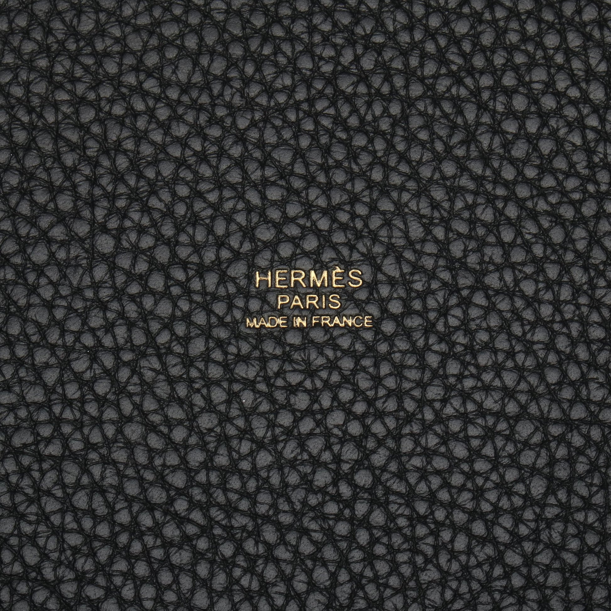 ピコタンロックMM ハンドバッグ トリヨンクレマンス ブラック ゴールド金具 Y刻印 エルメス バッグ HERMES