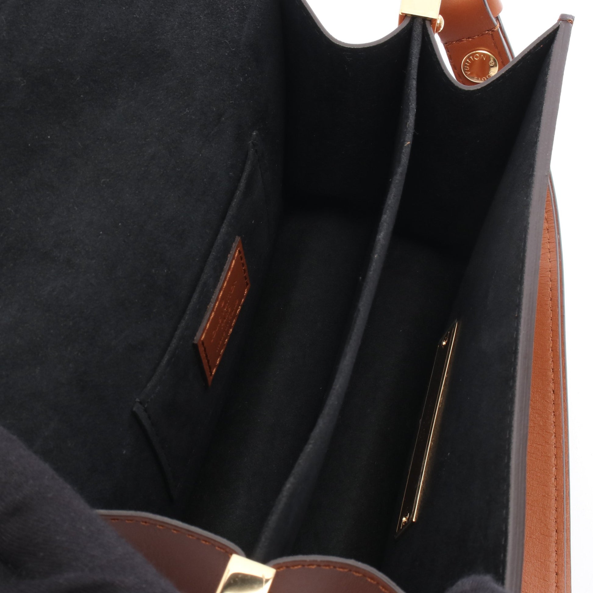 ドーフィーヌ MINI モノグラムリバース ショルダーバッグ PVC レザー ブラウン ベージュ ルイヴィトン バッグ LOUIS VUITTON