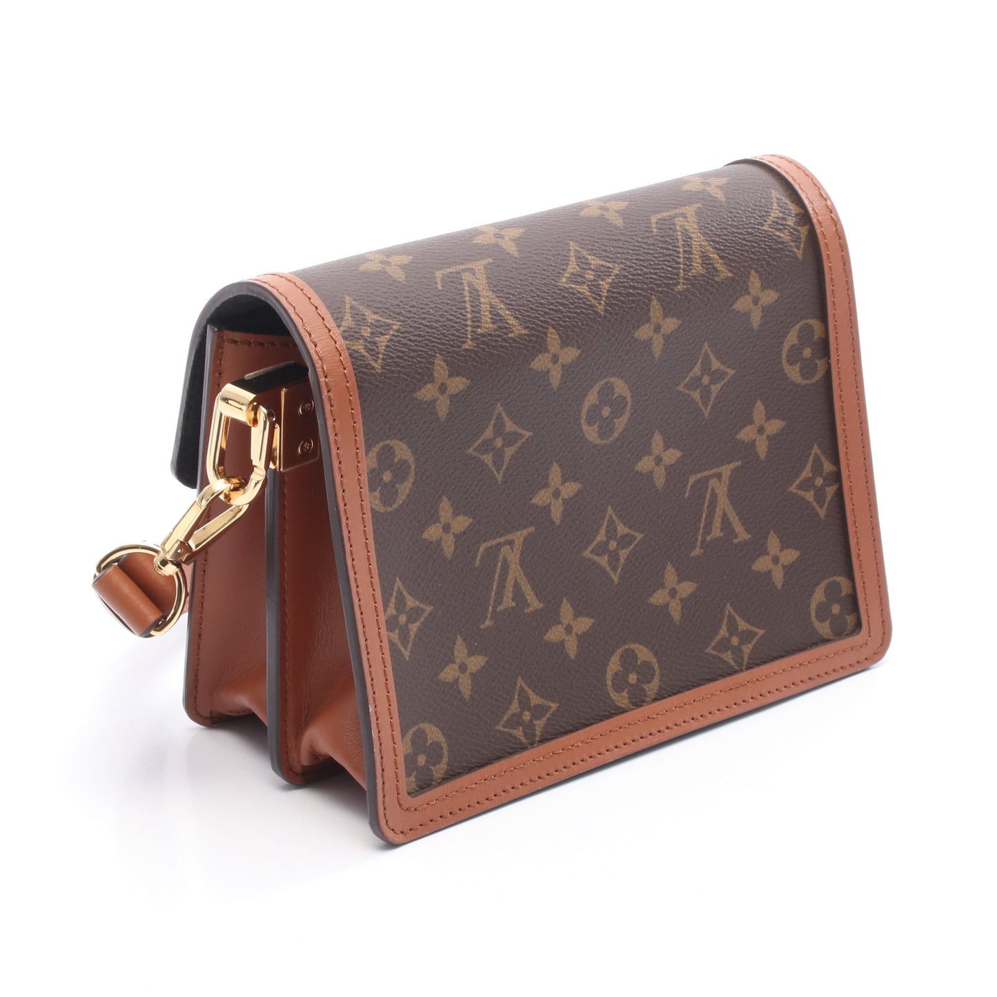 ドーフィーヌ MINI モノグラムリバース ショルダーバッグ PVC レザー ブラウン ベージュ ルイヴィトン バッグ LOUIS VUITTON