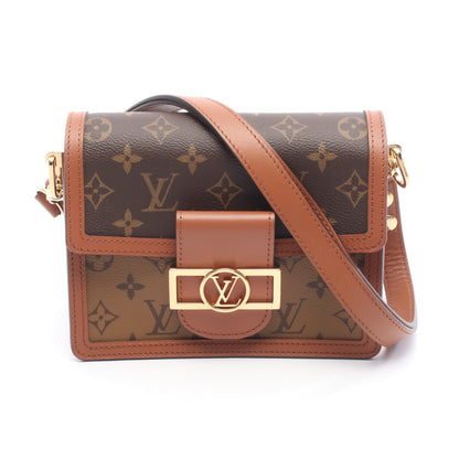 ドーフィーヌ MINI モノグラムリバース ショルダーバッグ PVC レザー ブラウン ベージュ ルイヴィトン バッグ LOUIS VUITTON
