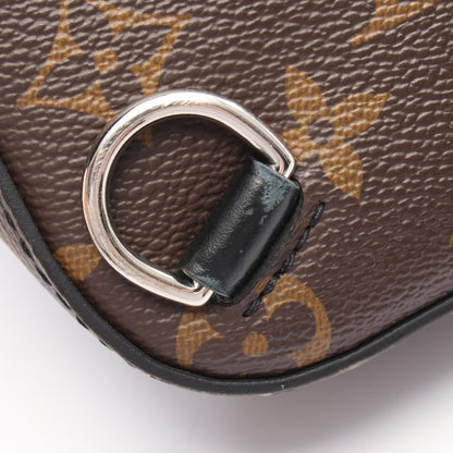 アヴェニュー スリングバッグ モノグラムマカサー ボディバッグ PVC レザー ブラウン ブラック ルイヴィトン バッグ LOUIS VUITTON