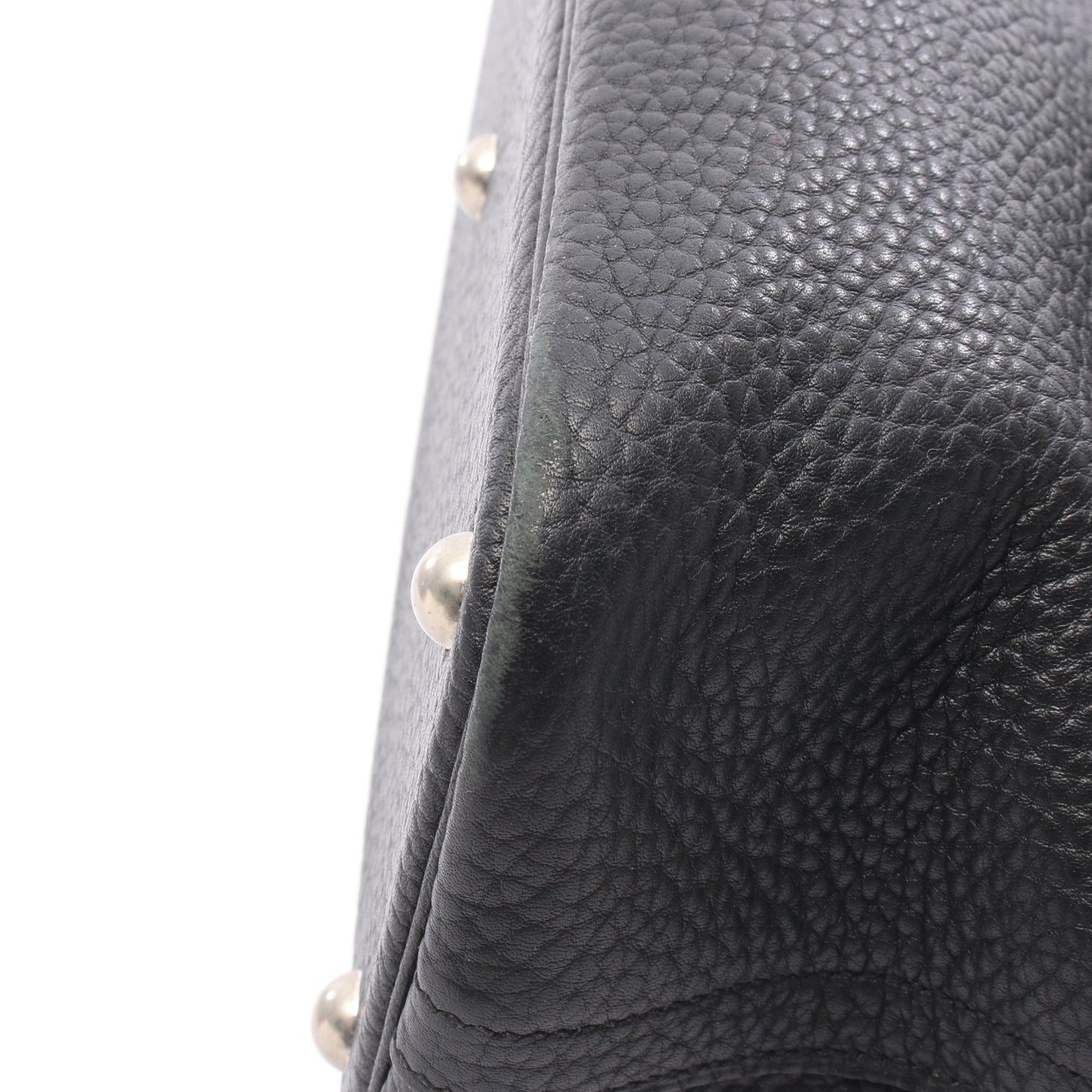 ボリード31 ハンドバッグ フィヨルド ブラック シルバー金具 □K刻印 エルメス バッグ HERMES