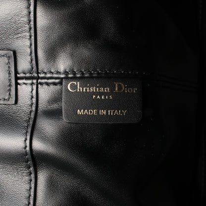 トゥジュール ミディアム マクロカナージュ ハンドバッグ レザー ブラック クリスチャンディオール バッグ Christian Dior