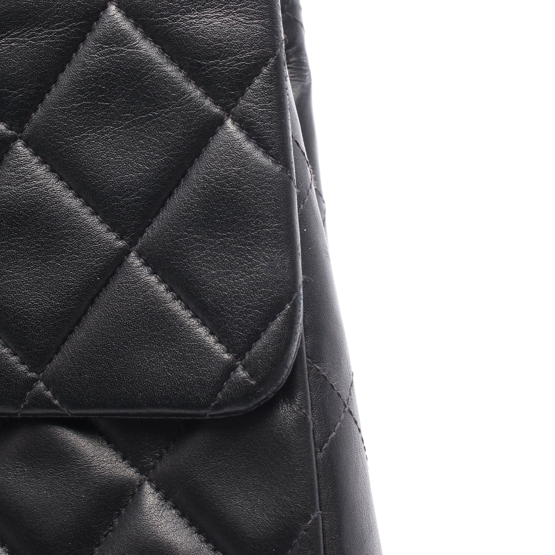 デカマトラッセ34 Wチェーンショルダーバッグ ラムスキン ブラック ゴールド金具 シャネル バッグ CHANEL