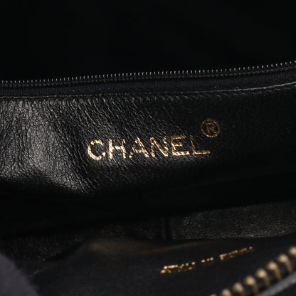 チェーンショルダーバッグ ラムスキン ブラック ゴールド金具 フリンジ ヴィンテージ シャネル バッグ CHANEL