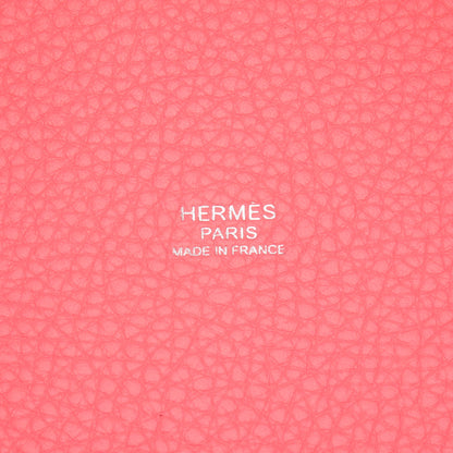 ピコタンロックPM ローズアザレ ハンドバッグ トリヨンクレマンス ピンク シルバー金具 D刻印 エルメス バッグ HERMES