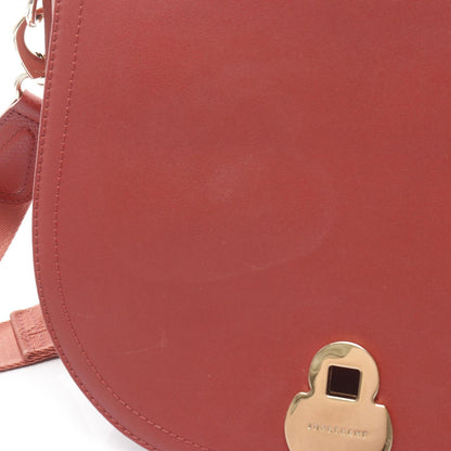 カヴァルケード ショルダーバッグ レザー レッド ロンシャン バッグ LONGCHAMP
