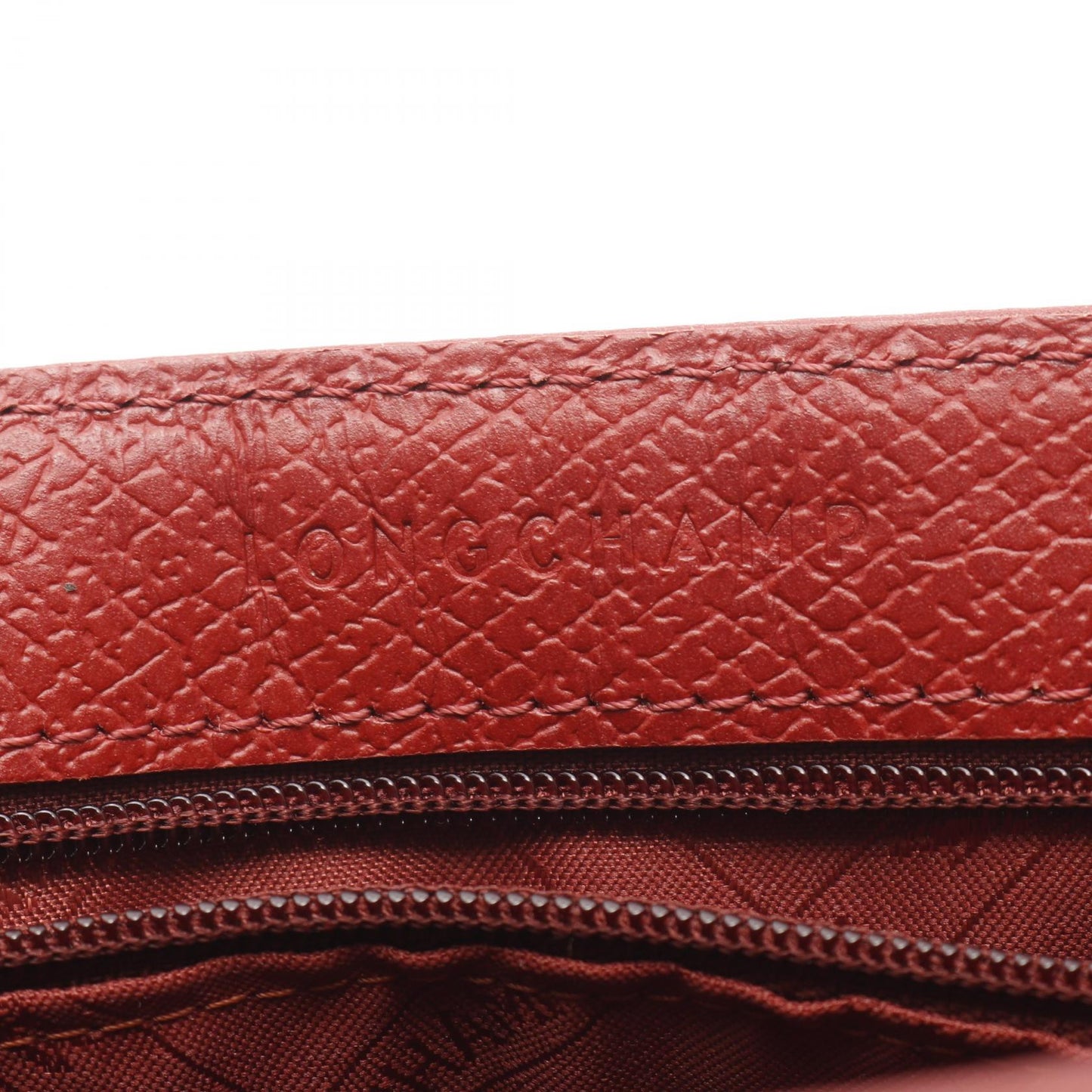 カヴァルケード ショルダーバッグ レザー レッド ロンシャン バッグ LONGCHAMP