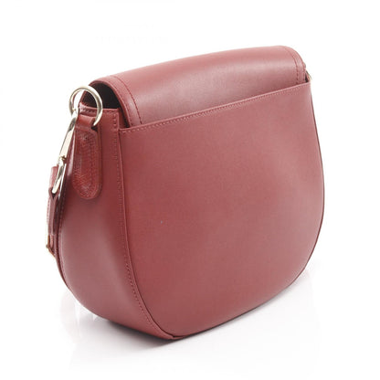 カヴァルケード ショルダーバッグ レザー レッド ロンシャン バッグ LONGCHAMP