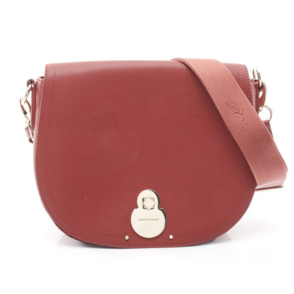カヴァルケード ショルダーバッグ レザー レッド ロンシャン バッグ LONGCHAMP