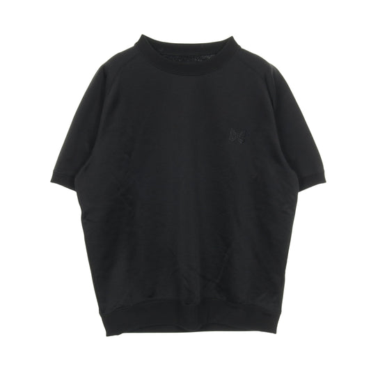 モックネック スウェットシャツ 半袖 刺繍 ブラック ニードルス トップス Needles