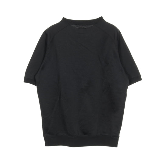 モックネック スウェットシャツ 半袖 刺繍 ブラック ニードルス トップス Needles
