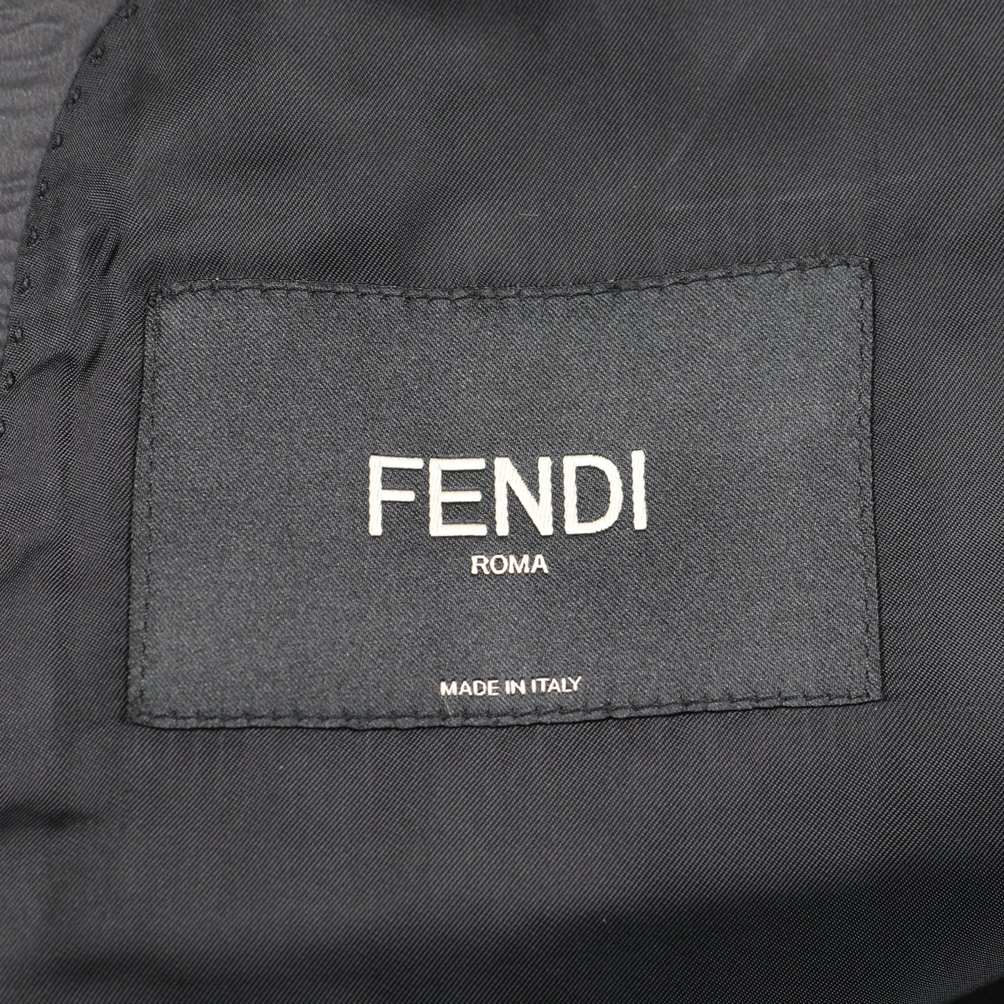 FENDI × ANREALAGE コート ウール キュプラ ブラック 切替 フェンディ アウター FENDI
