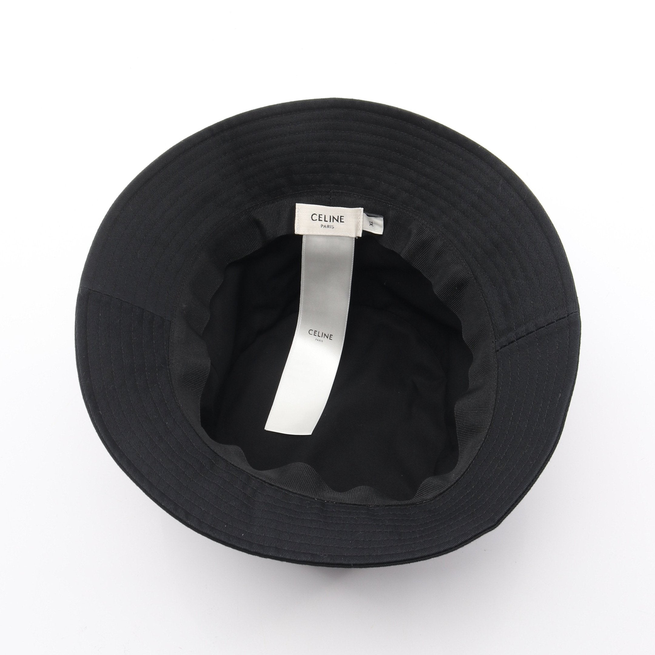 バケット ハット ロゴ刺繍 コットン ブラック セリーヌ – RECLO