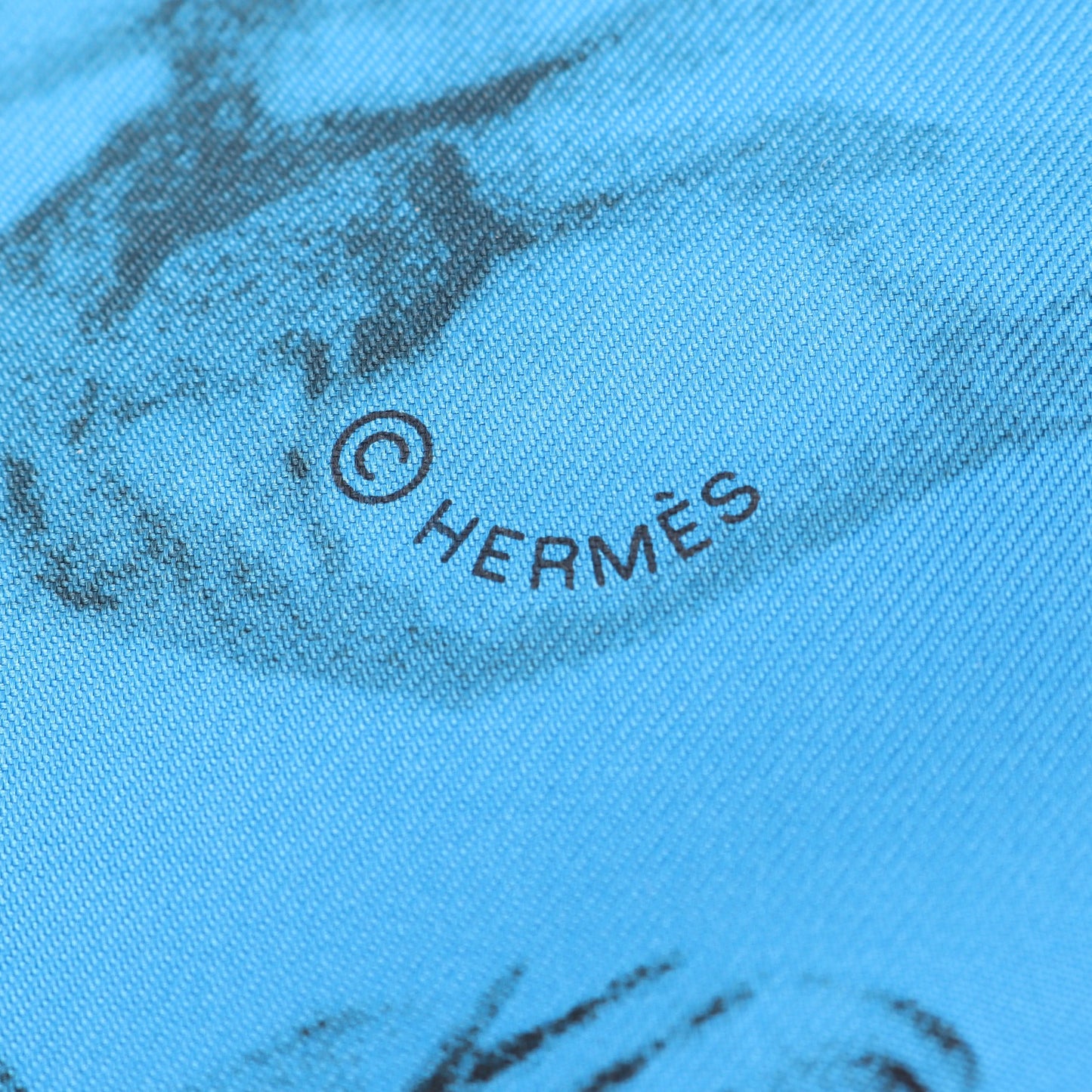 カレ90 Dans latelier de Robert Dallet ロベール ダレのアトリエ スカーフ シルク ブルー ブラック エルメス 財布・小物 HERMES