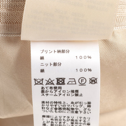 ワンピース Vネック シルク ベージュ エルメス ワンピース HERMES