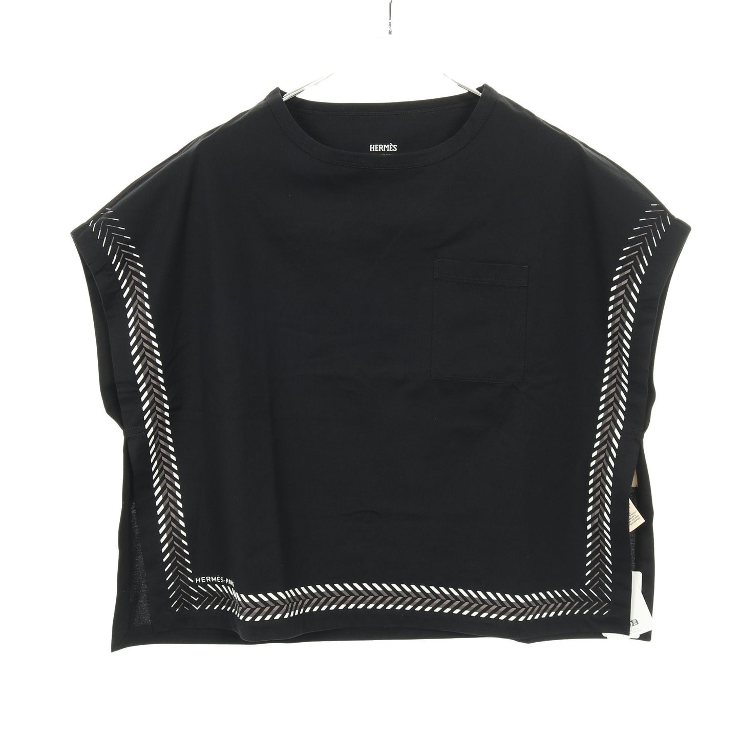 INSPIRATION KIMONO Tシャツ 半袖 コットン ブラック ホワイト グレーベージュ エルメス トップス HERMES