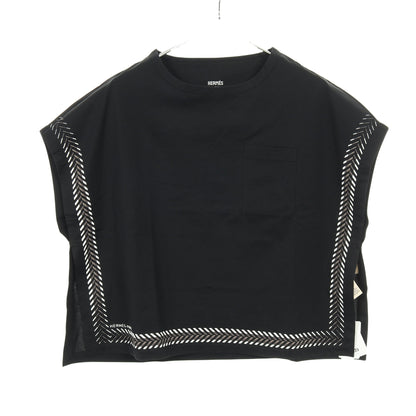 INSPIRATION KIMONO Tシャツ 半袖 コットン ブラック ホワイト グレーベージュ エルメス トップス HERMES