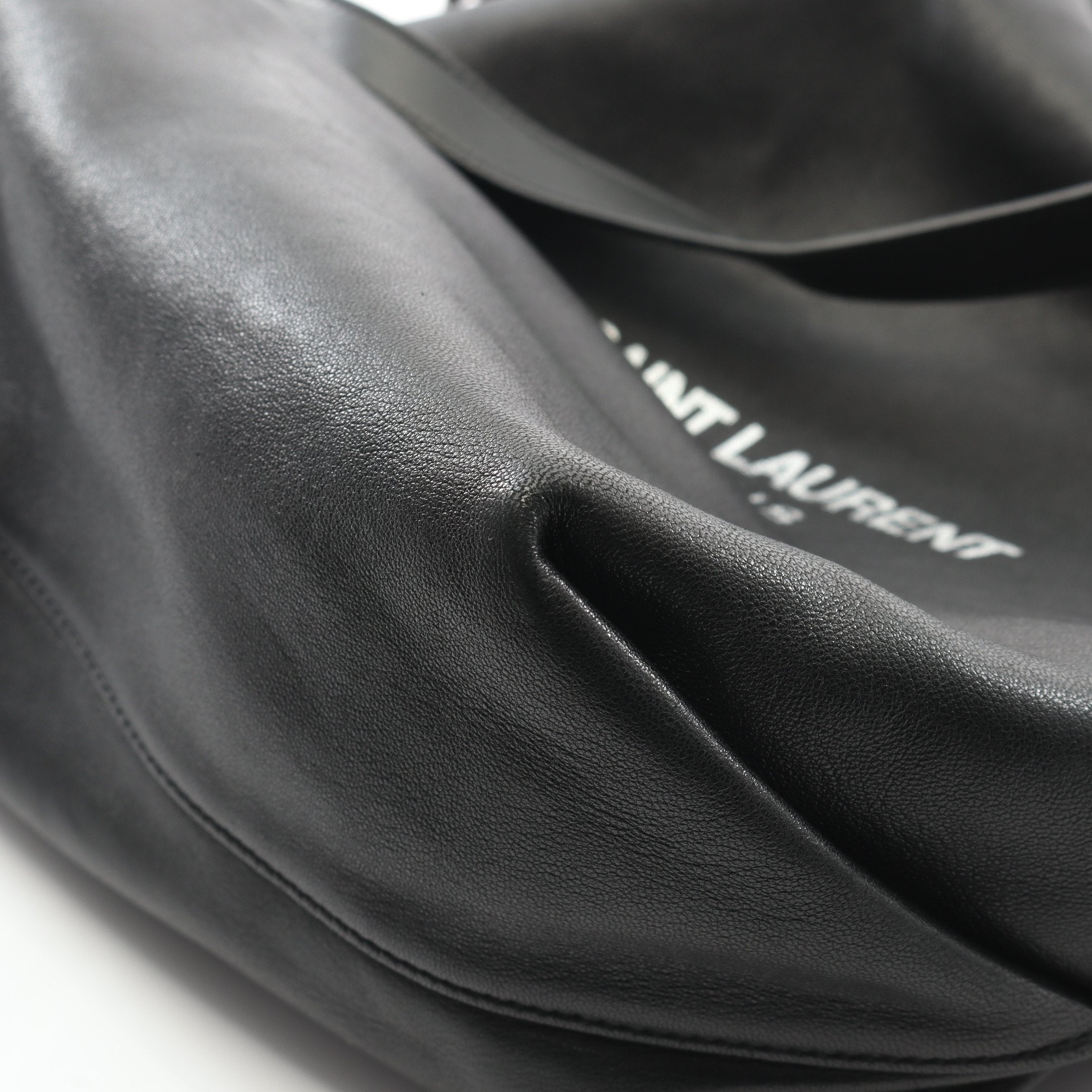 TEDDY テディ チェーンショルダーバッグ レザー ブラック 巾着 ポーチ